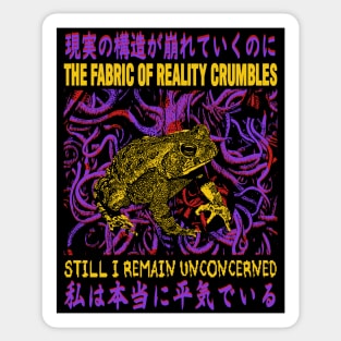 Reality Crumbles Frog Sticker